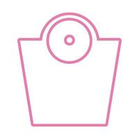 scale blance measure line style icon vector