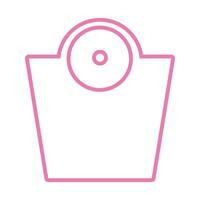 scale blance measure line style icon vector