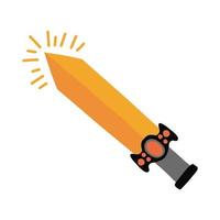 old dagger flat style icon vector
