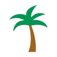 tree palm flat style icon vector