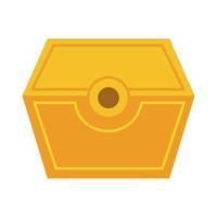 treasure chest flat style icon vector