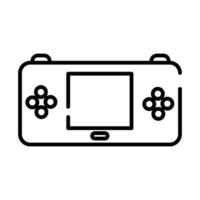 video game portable line style icon vector