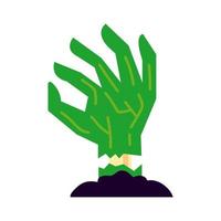 death hand flat style icon vector