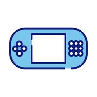 video game portable style line and fill icon vector