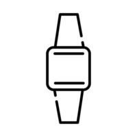 smartwatch device style line icon vector