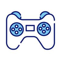 control video game line and fill style icon vector