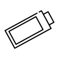 icono de estilo de línea flash de memoria usb vector