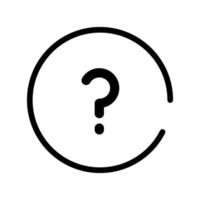 question sign line style icon vector