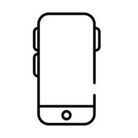 icono de estilo de línea de dispositivo de teléfono inteligente vector