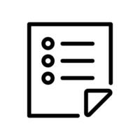 paper document file with text lines line style icon vector