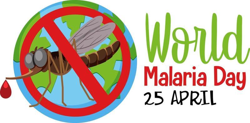 World Malaria Day with no mosquito banner