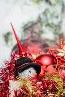 Christmas tree decoration and ornaments photo