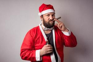 Bearded Santa Claus man photo