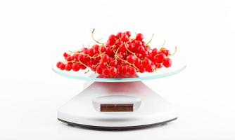 Red currant fresh summer healthy taste raw garden fruits photo