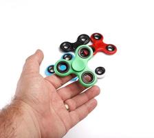 No stress fidgets on white background photo