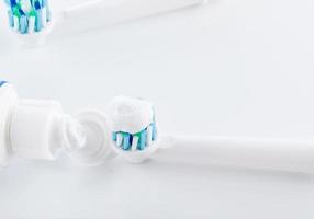 Oral hygiene, tooth brush, tooth paste professional dental care photo