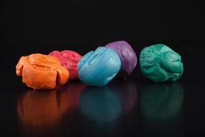 diversidad de plastilina sucia, colores lgbt foto