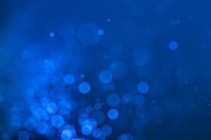 Blue bokeh abstract background. photo