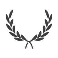 ramas de olivo emblema de la paz día de los derechos humanos silueta diseño de icono vector