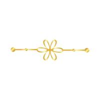 elegant border frame with flower decoration golden gradient style icon vector