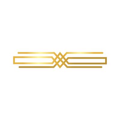 elegant victorian frame decoration golden gradient style icon