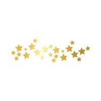 icono de estilo degradado dorado de decoración de marco de estrellas vector