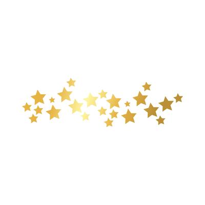 stars frame decoration golden gradient style icon