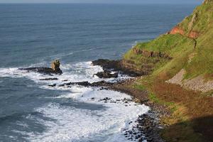 Camino de la calzada de los gigantes de Irlanda del Norte, Reino Unido foto