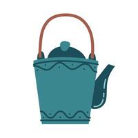 coffee in teapot drink free form style icon vector