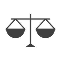 equality scale justice human rights day silhouette icon design vector