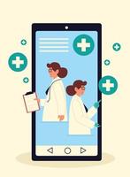 online health app vector