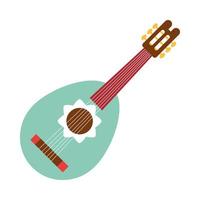 mexico string instrument musical celebration festival national flat icon vector