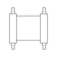 icono de estilo de línea antigua de documento de parche vector