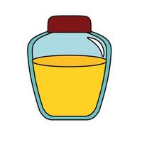 honey in jar isolated icon vector