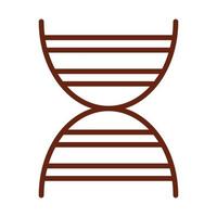 human body dna molecule anatomy organ health line icon style vector