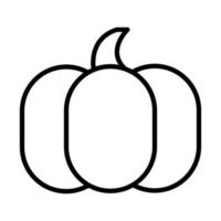 diseño de icono de línea fresca de temporada de calabaza vegetal vector