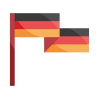 Oktoberfest festival de la cerveza celebración de la bandera nacional de Alemania diseño tradicional vector