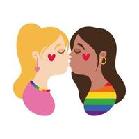 Pride LGBTQ charactes icon vector