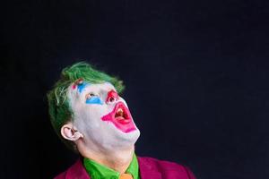Man in clown makeup photo