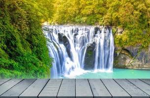Beautiful view of waterfall nature photo