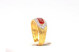 Sir name ring 9k gold photo