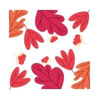 autumn season leaves vector