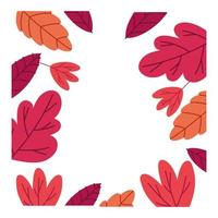 autumn season leaves vector