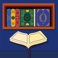 islamic holy book vector