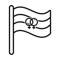 bandera del orgullo polisexual vector