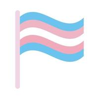 transgender pride flag vector