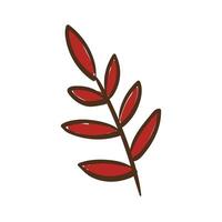 branch with leaves icon vector