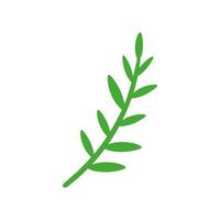 branch with leaves icon vector