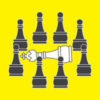 Chess Battle Vector