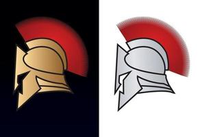 Spartan Helmet Roman Warrior vector